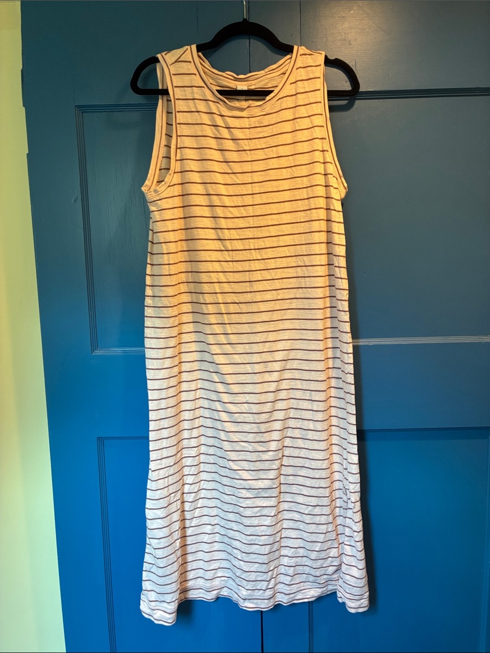 Old Navy Striped Sleeveless Midi Dress